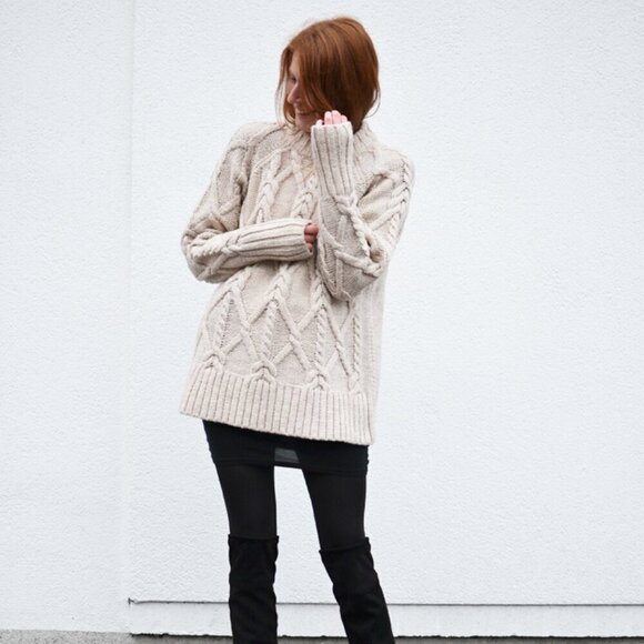 H&M Fisherman Core Cable Knit Sweater - Picture 7 of 10